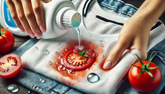Tomatenflecken entfernen